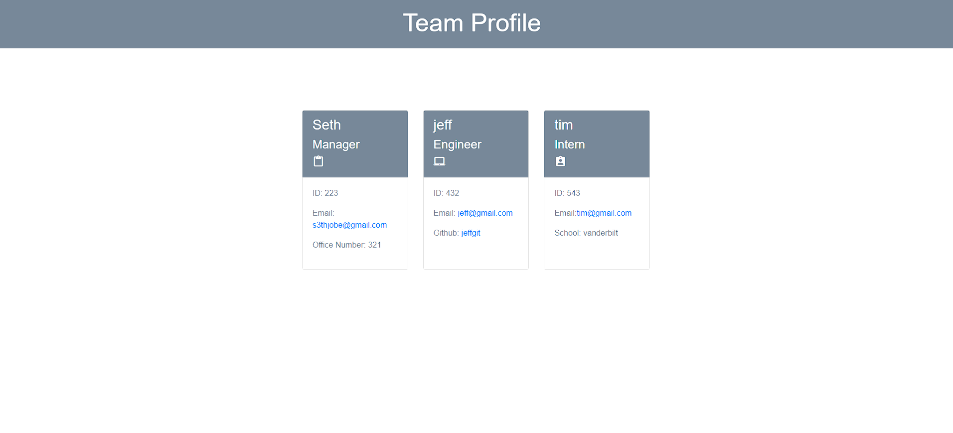 Team Profile Generator logo